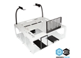 DimasTech® Bench/Test Table EasyXL Milk White